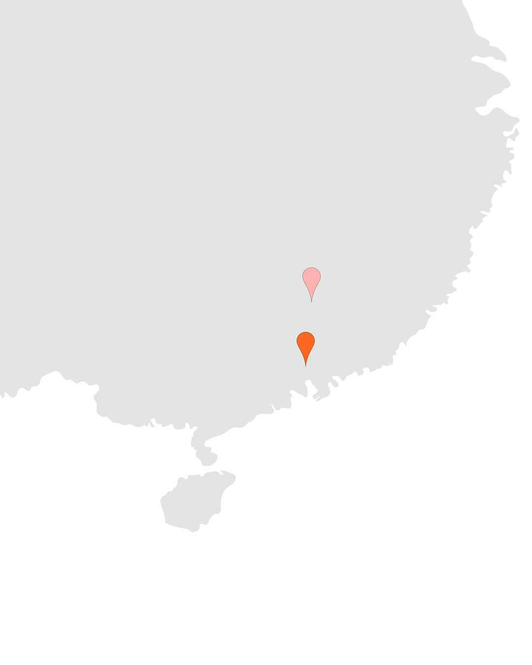 Karta över Kina